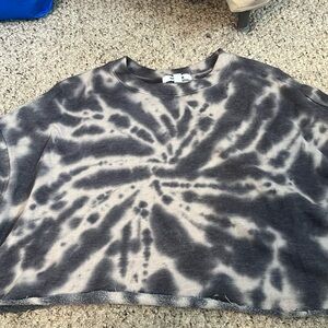 Garage cropped crew neck sweatshirt